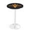 Holland Bar Stool Co 42" Chrome Arizona State Pub Table, Pitchfork L214C4228ArizSt-F - alternate 1